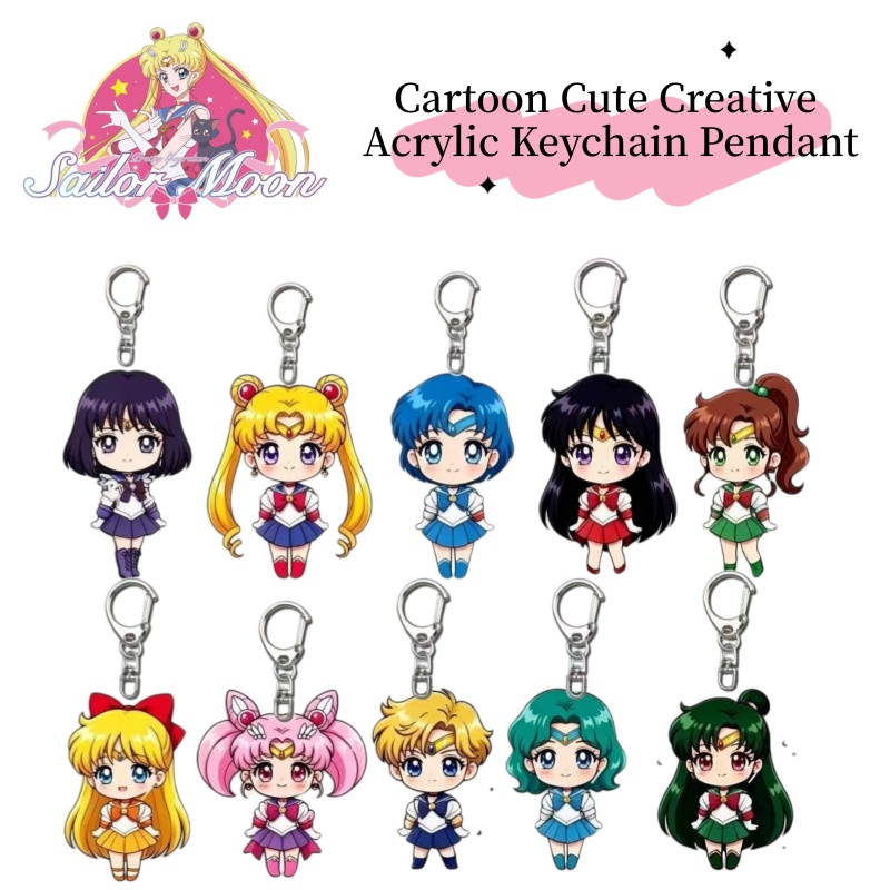 Best Anime Merchandise In Japan - Gantungan kunci merchandise anime kartun Sailor