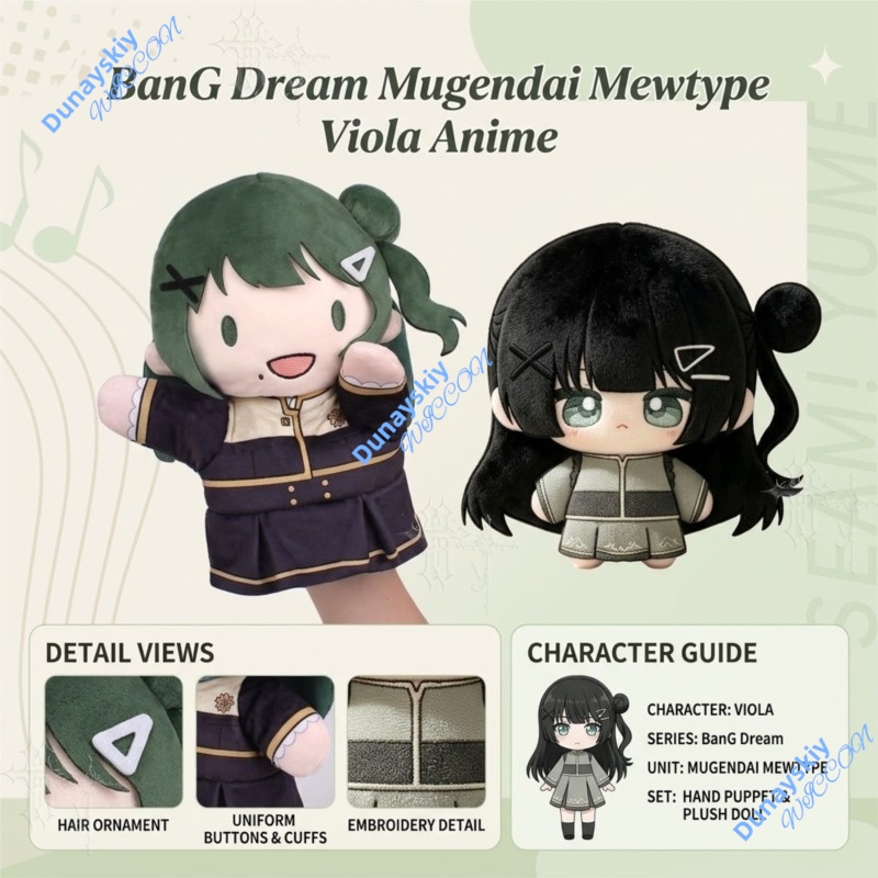 Anime Merchandise Europe - Mugendai Mewtype Viola, Boneka Tangan Anime