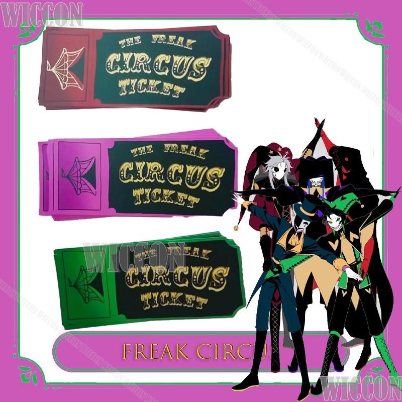 Kartu Tiket Freak Circus Merah - Anime Merchandise Europe ulasan dan harga